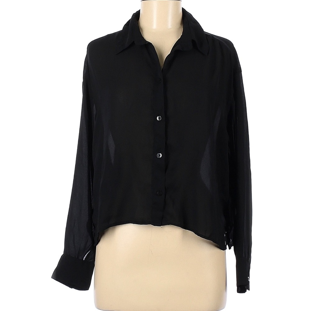 Abercrombie & Fitch black blouse long sleeve